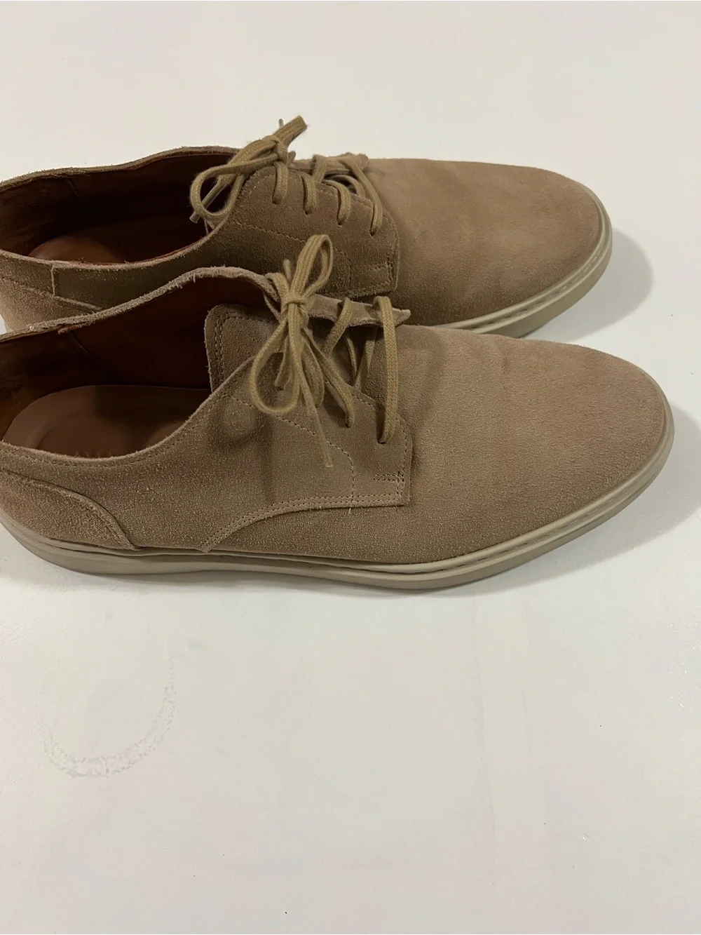 Allen Edmonds Men's Suede derby shoes Light Brown